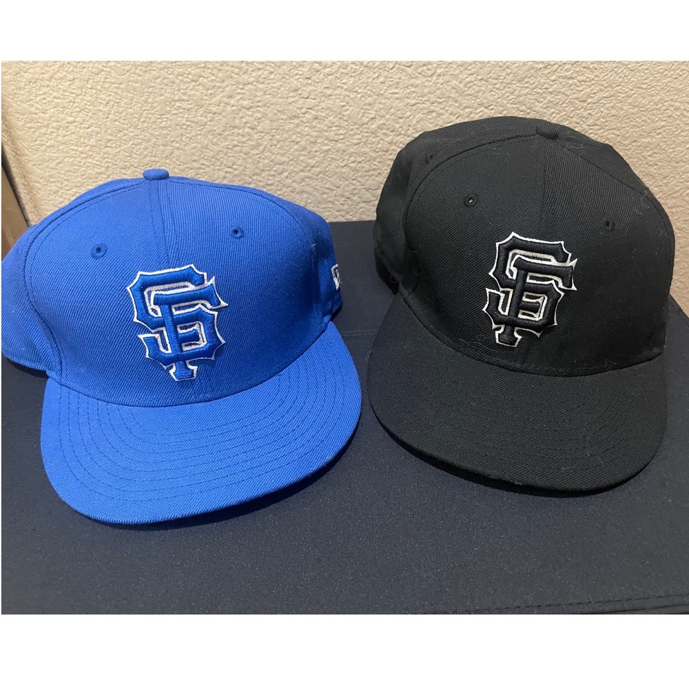 New Era 9FIFTY San Francisco Giants Snapback Hat Bundle Black Blue Green Bottom